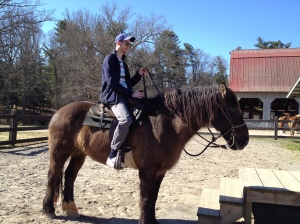 That's me on my horse, Poncho.